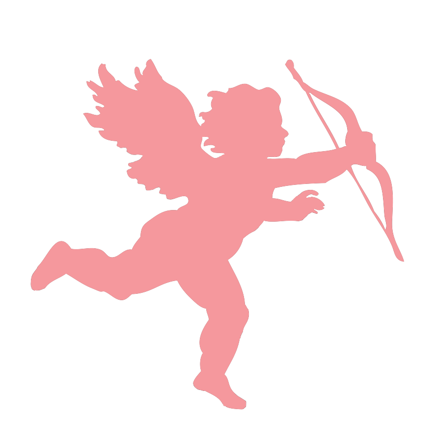 Vector Valentines Day Cupid Png Transparent Image (salmon, white)