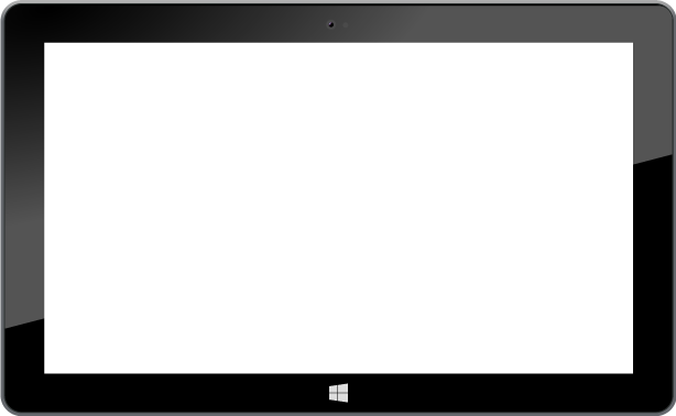 Vector Windows 8 Tablet Png (black, white, gray, silver)