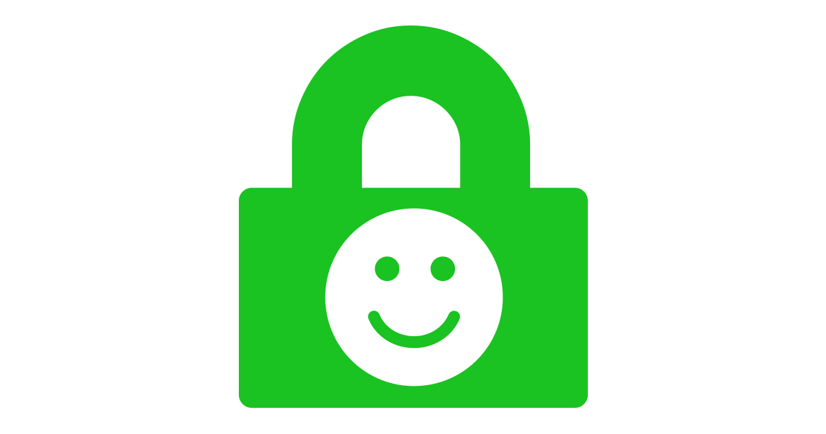 Secure Https Png Picture (white, lime)