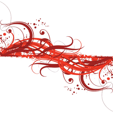 Red Abstract Lines Png Image (black, white)