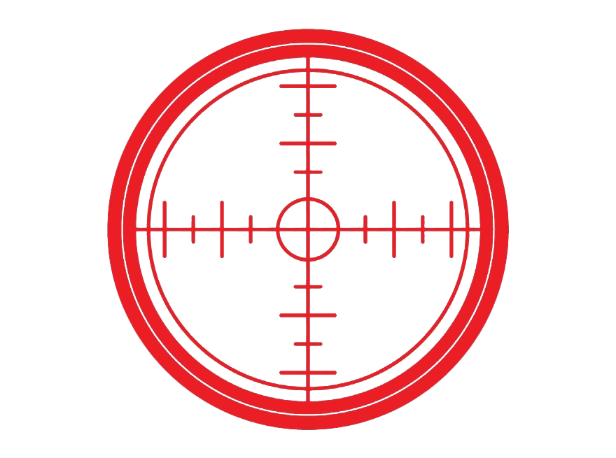 Red Aim Png (red, white)