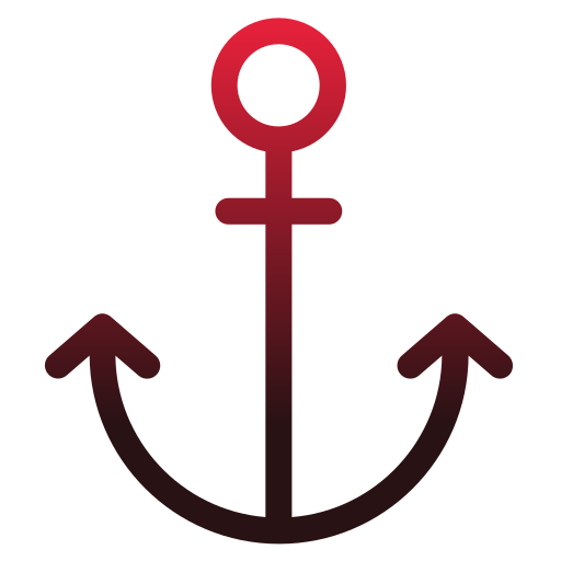 Red Anchor Png Clipart (black, maroon)