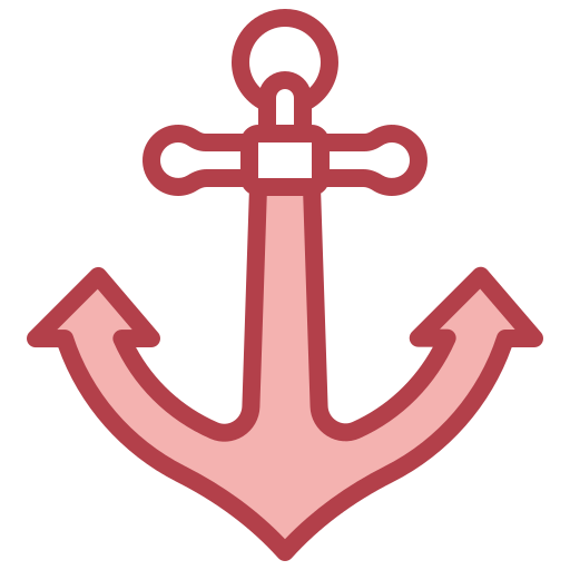 Red Anchor Png File (black, pink, chocolate)