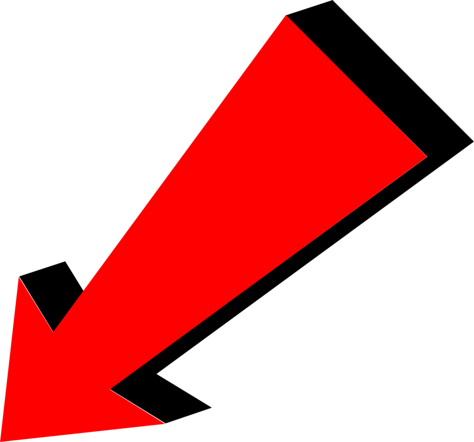 Red Arrow Png Hd (red, black, maroon)