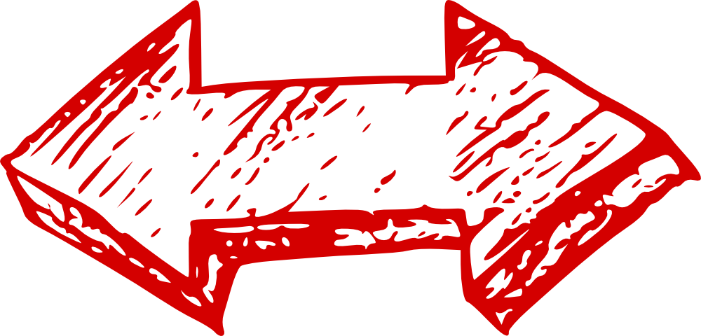 Red Arrow Png Image (red, black)