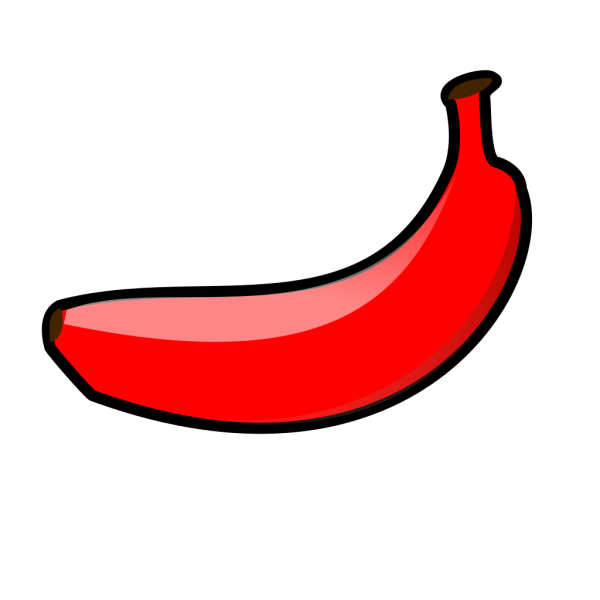 Red Banana Png Picture (red, salmon, black)