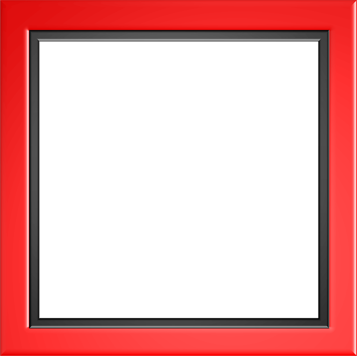 Red Border Frame Png Photo (chocolate, red, salmon, black)