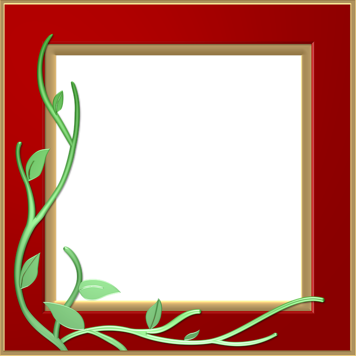 Red Border Frame Png Transparent (gray, black, maroon)