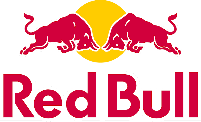 Red Bull Logo Png Clipart (gold, white, gray, red)