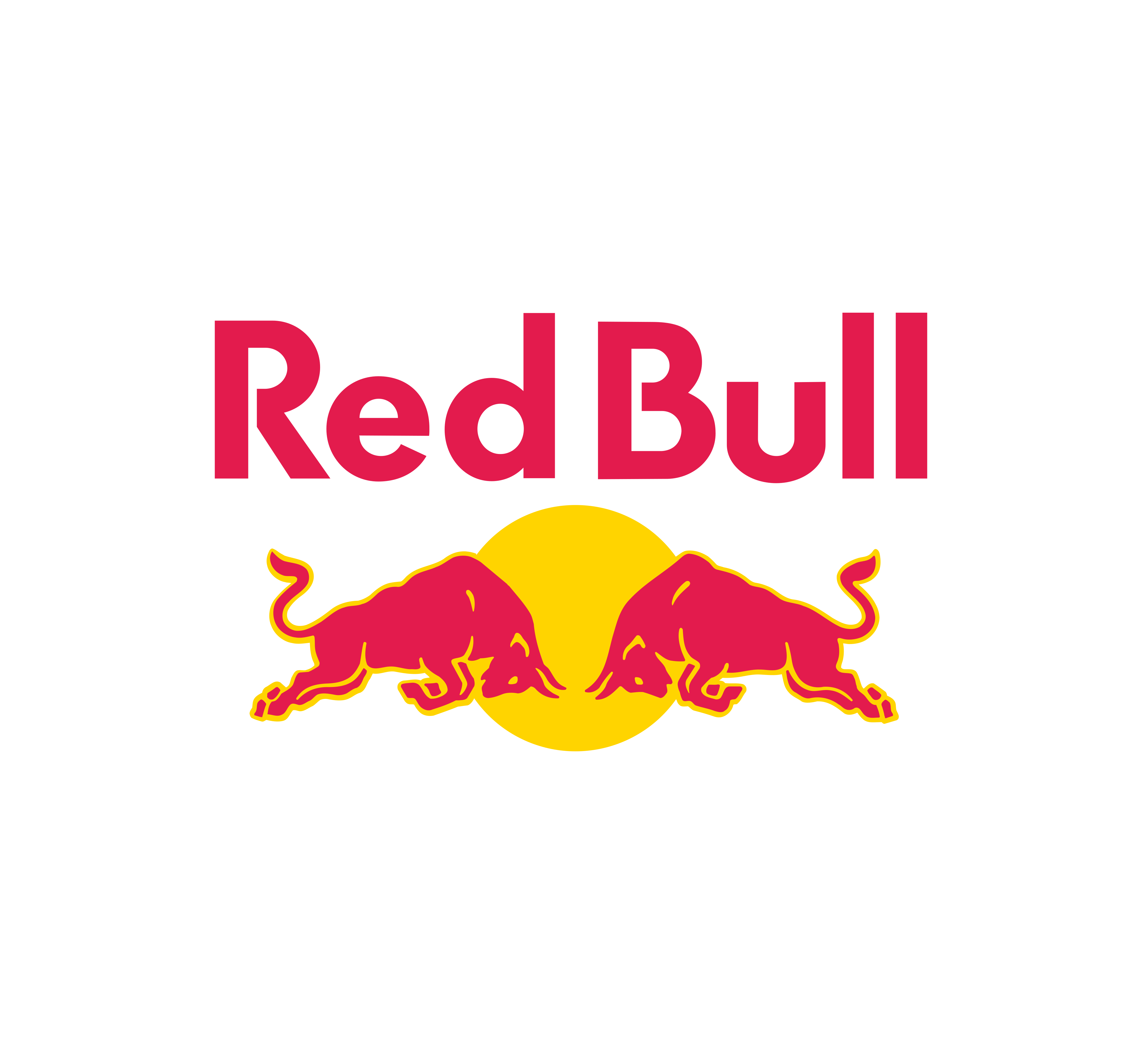 Red Bull Logo Transparent (gold, black, red)