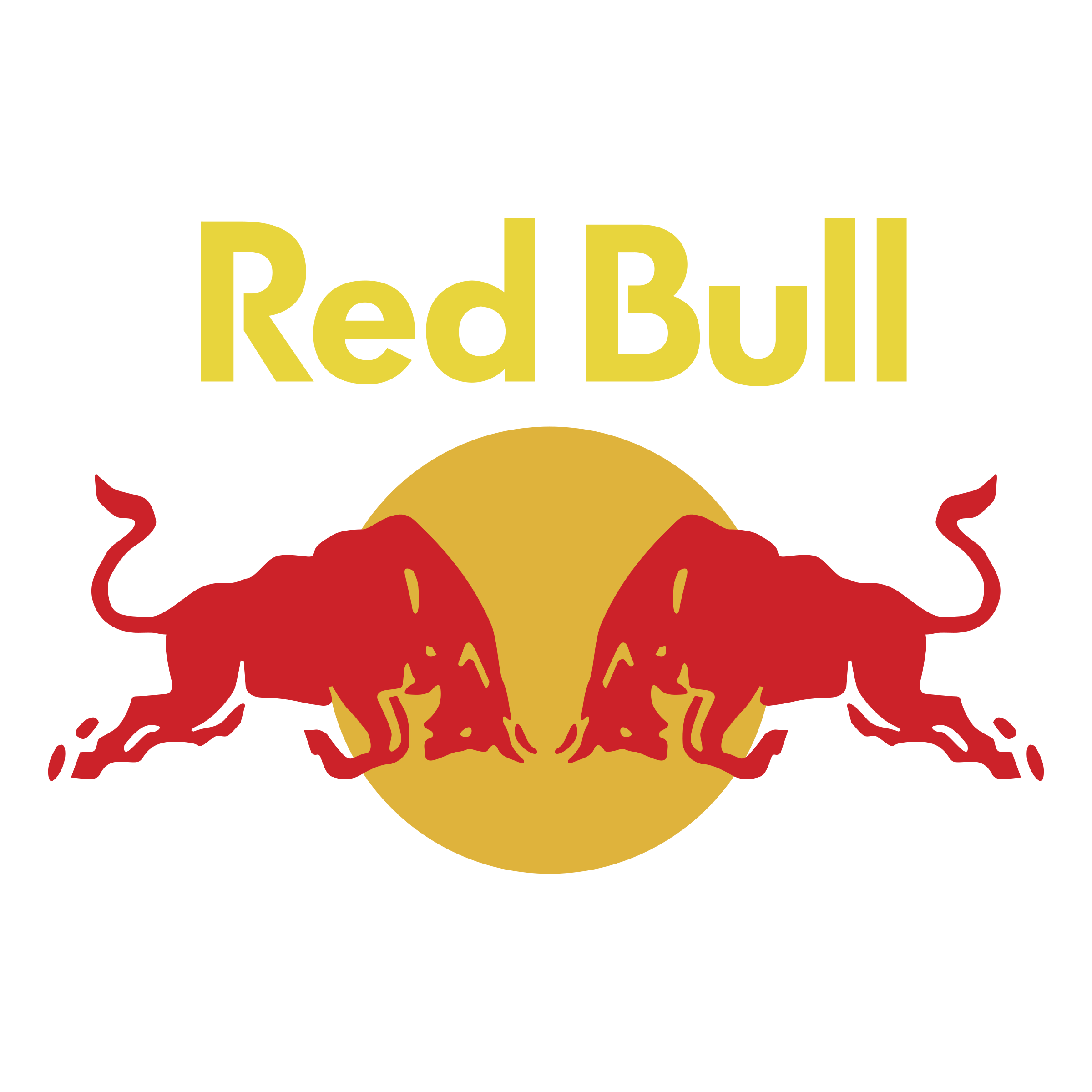 Red Bull Png Image (chocolate, gold, orange, black, red)