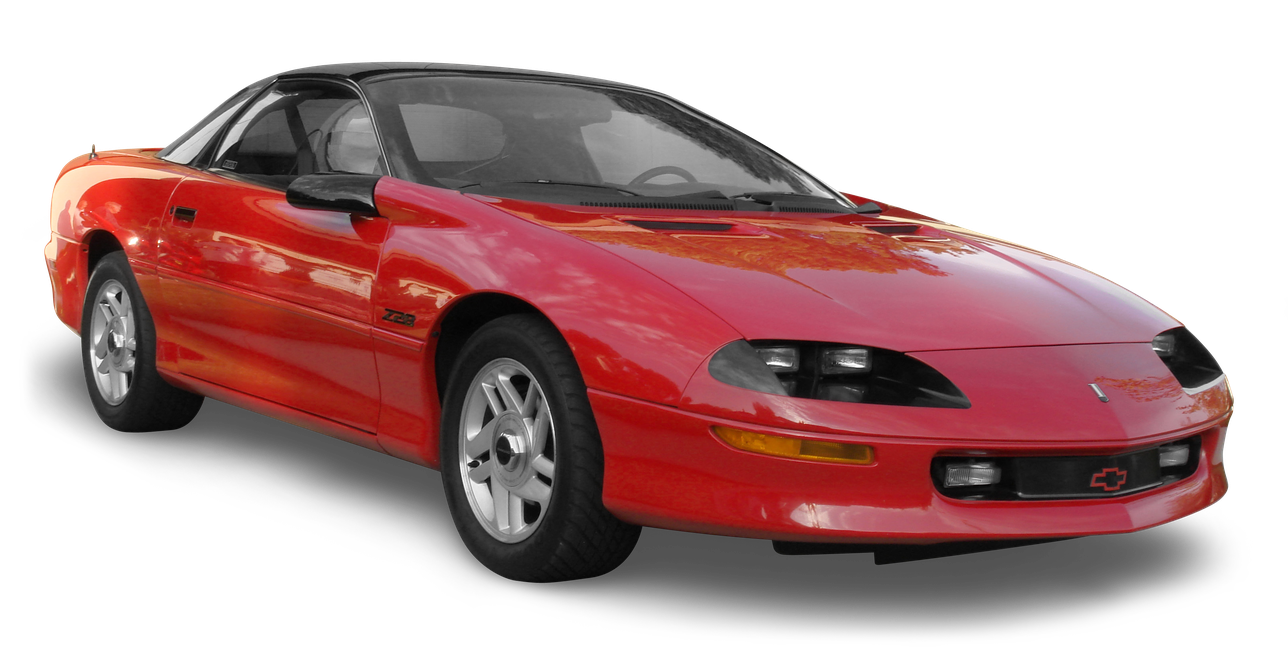 Red Camaro Png Clipart (black, gray)