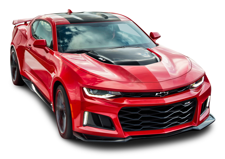 Red Camaro Png Photo (black, silver)