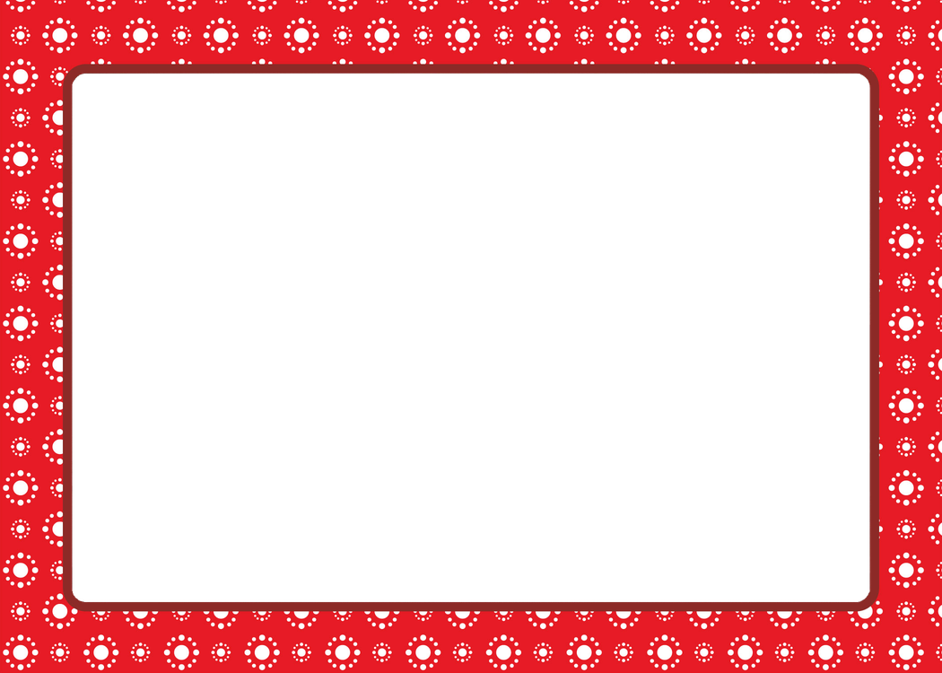 Red Christmas Frame Transparent Background (black, red)