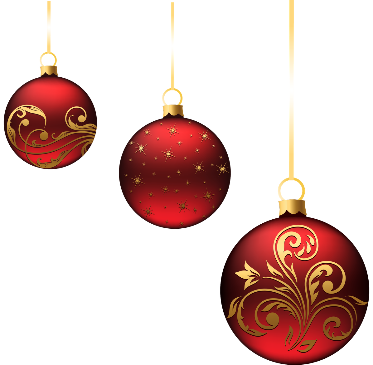 Red Christmas Ornaments Png Hd (gray, salmon, black)