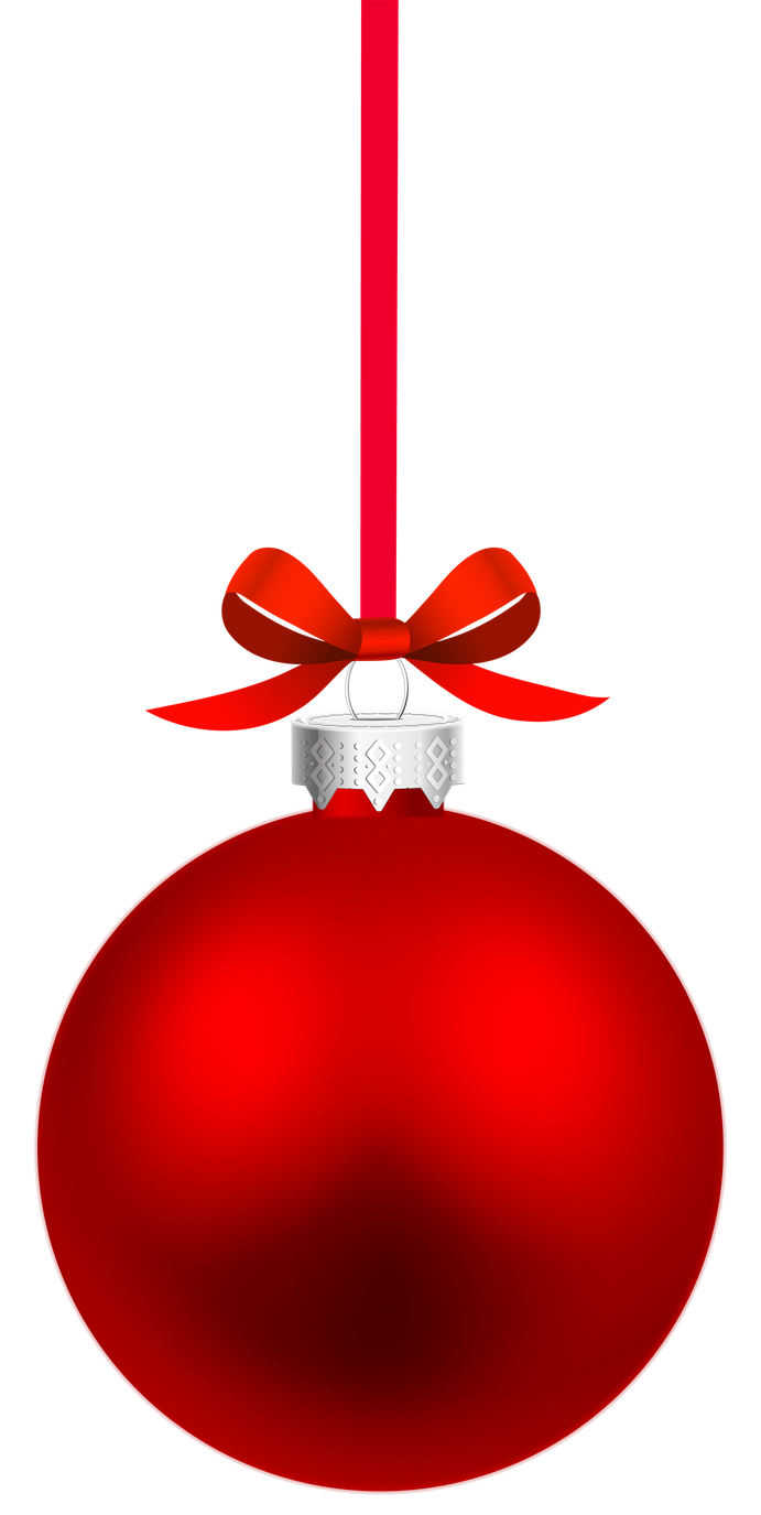 Red Christmas Ornaments Png Pic (black, maroon)