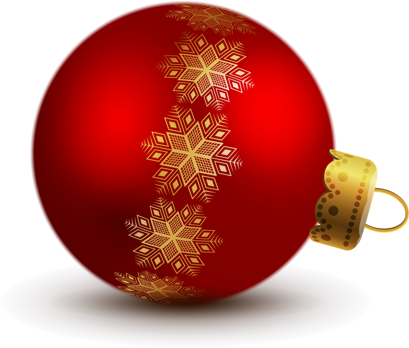 Red Christmas Ornaments Png Transparent Image (white, black, maroon)