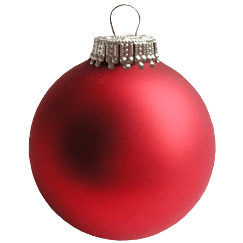 Red Christmas Ornaments Transparent Png (gray, black, maroon)