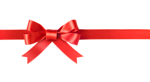 Red Christmas Ribbon Png High Quality Image (black)