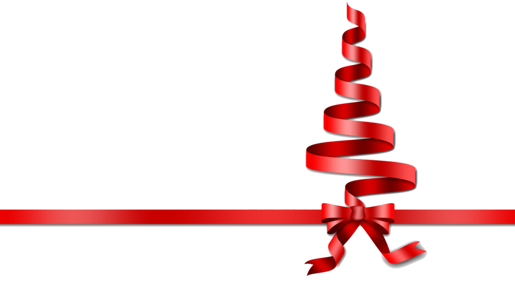 Red Christmas Ribbon Png Transparent Picture (red, black)