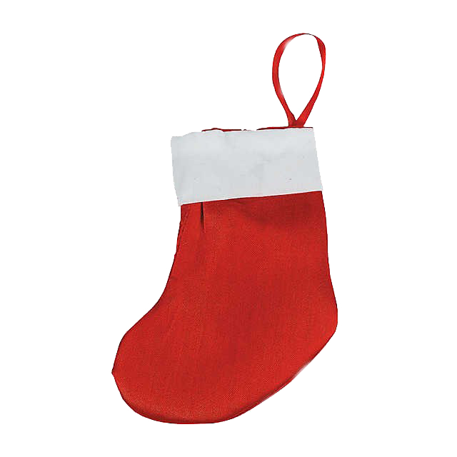 Red Christmas Stockings Png Clipart (silver, white, chocolate, lavender)