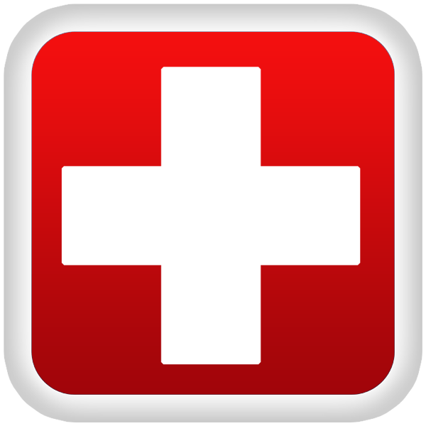 Red Cross Png Image (lavender, red, maroon, silver, white)