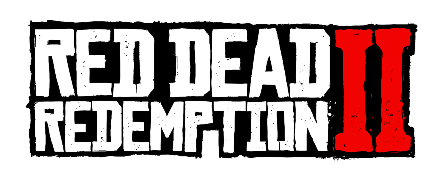 Red Dead Redemption Ii Logo Png Isolated Hd (red, black, white)