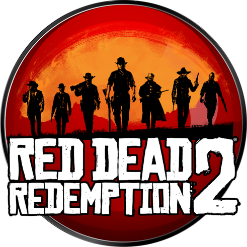 Red Dead Redemption Ii Logo Png Photos (red, maroon, black, orange, white)