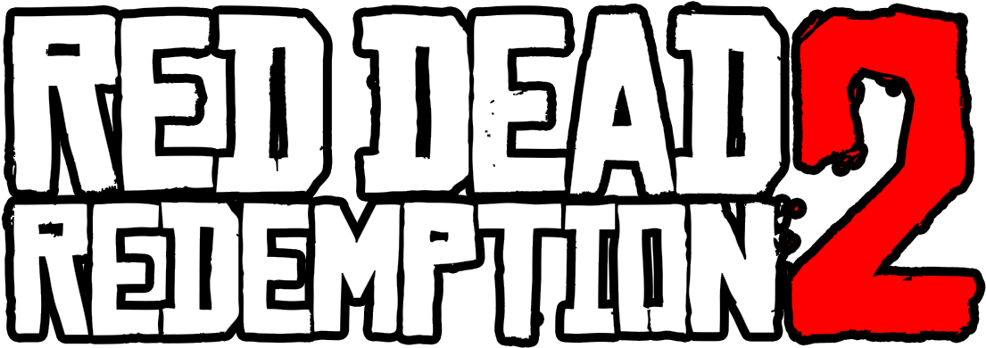 Red Dead Redemption Ii Logo Png Transparent (red, black, white)