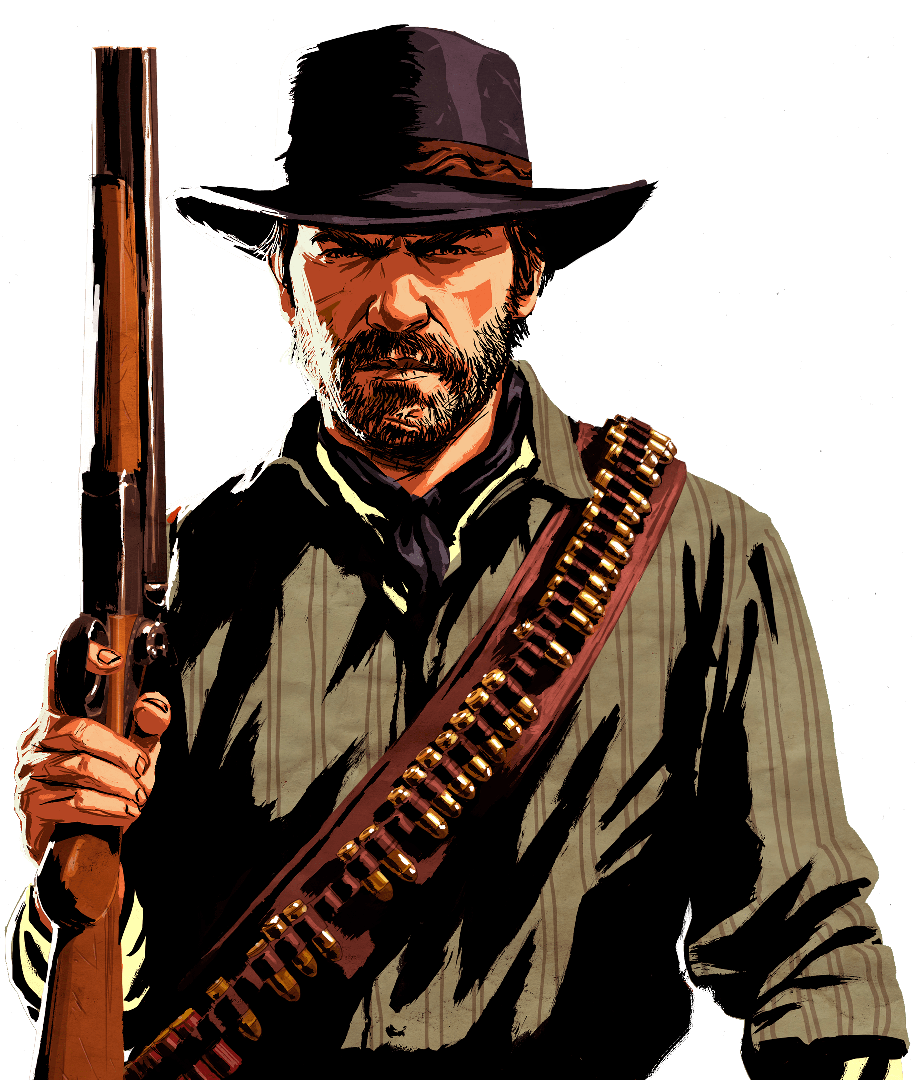 Red Dead Redemption Ii Png Isolated File (gray, black)