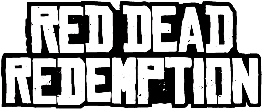 Red Dead Redemption Logo Png Isolated Transparent (black, white)