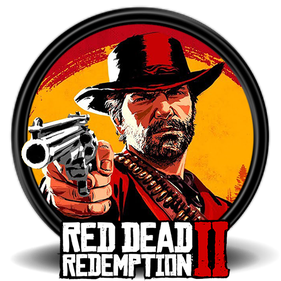 Red Dead Redemption Logo Png Transparent (orange, black, white)