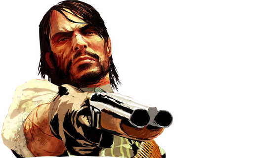 Red Dead Redemption Png File (black, beige)