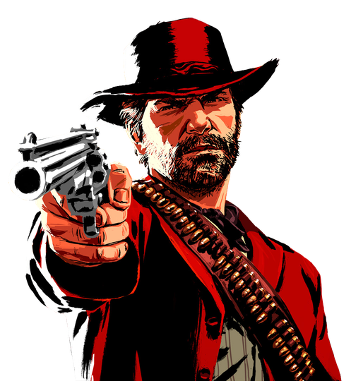 Red Dead Redemption Png Image (maroon, red, black, white)