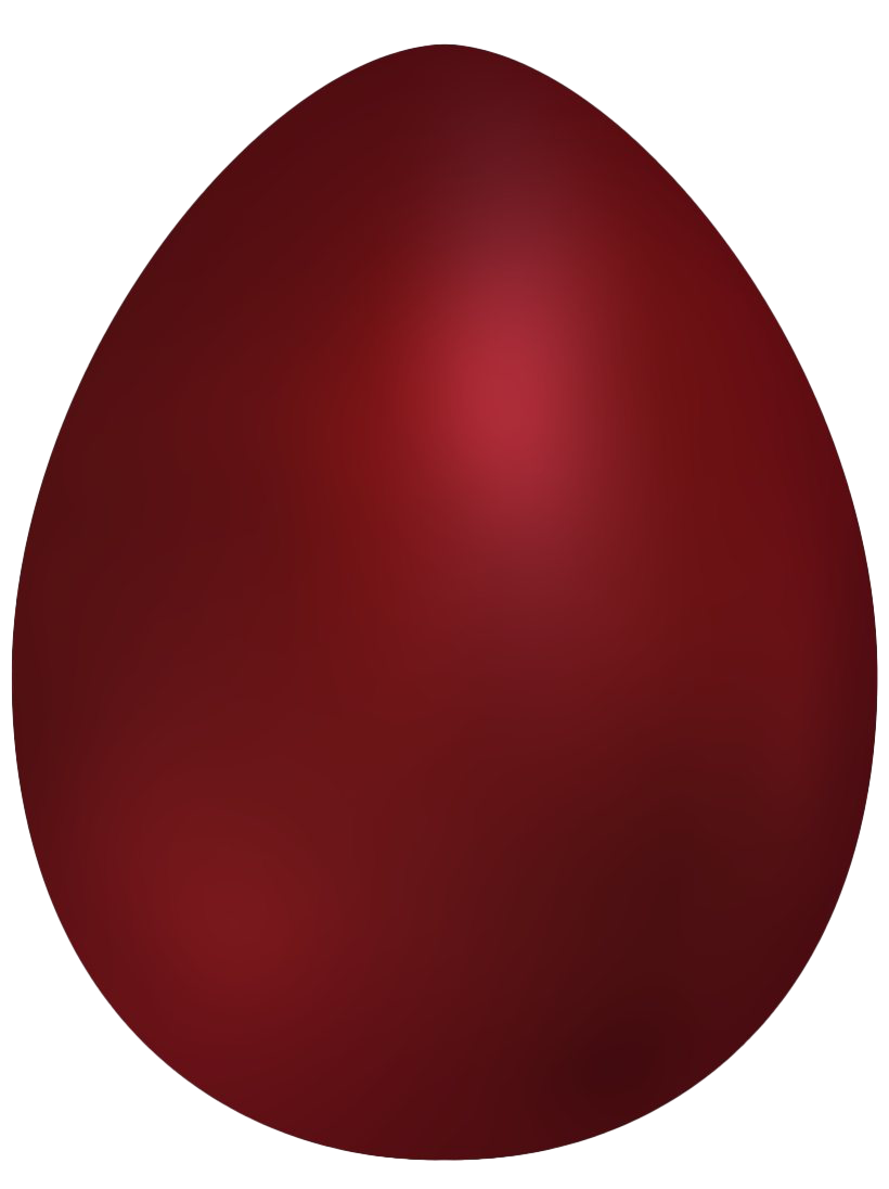 Red Easter Egg Png File (maroon, white)