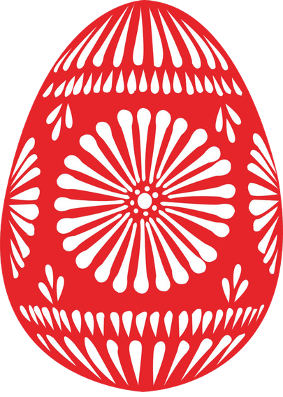 Red Easter Egg Png Picture (red, black, white)