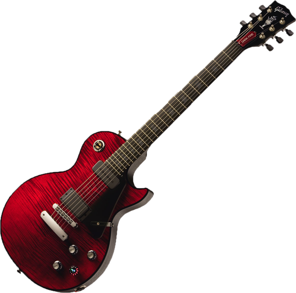 Red Electric Guitar Png Photos (maroon, black)