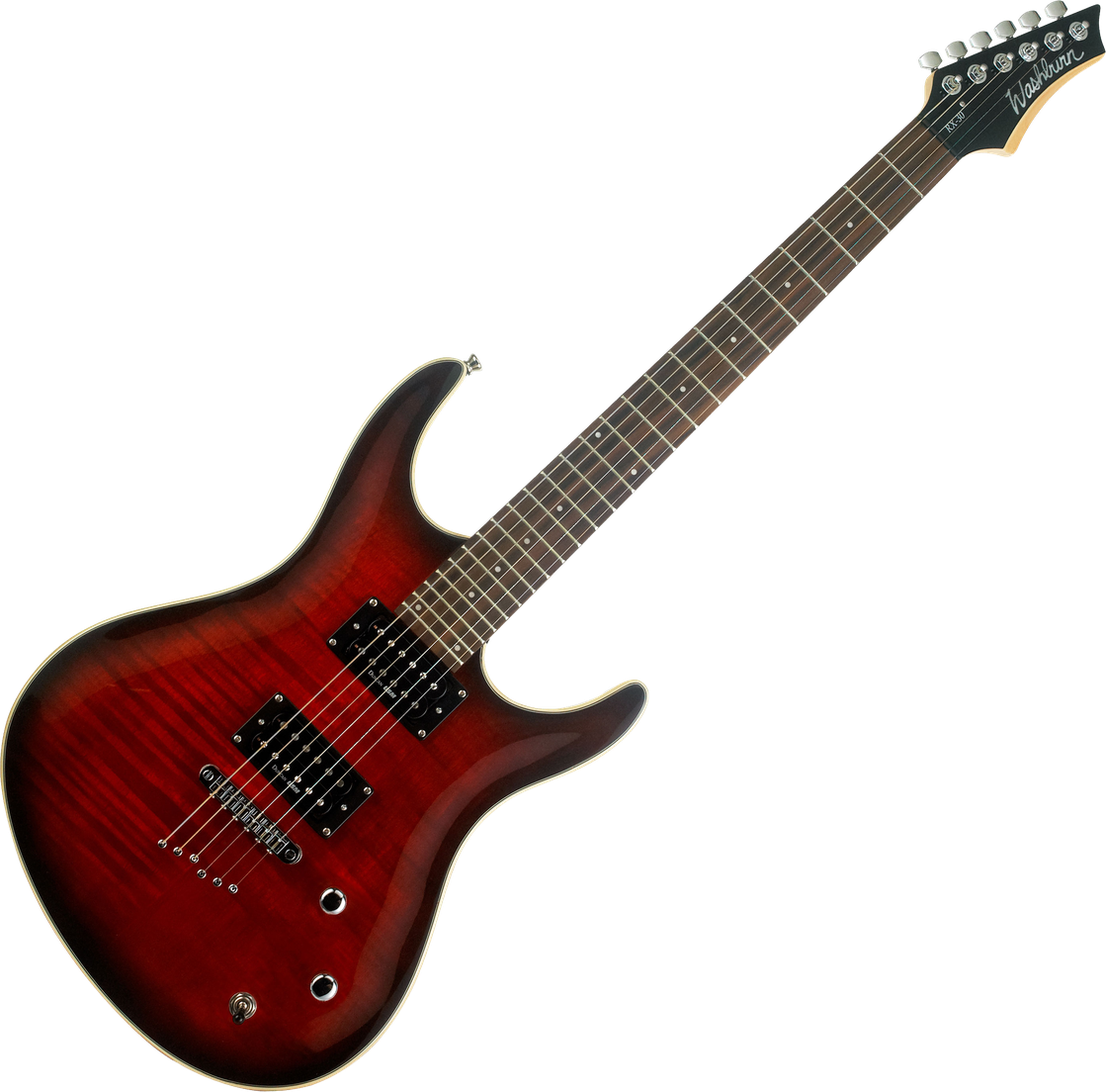 Red Electric Guitar Png Picture (maroon, black)