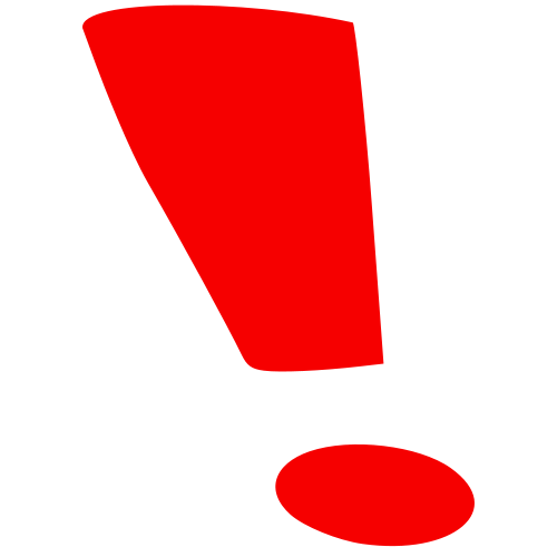 Red Exclamation Mark Download Png Image (red, black)