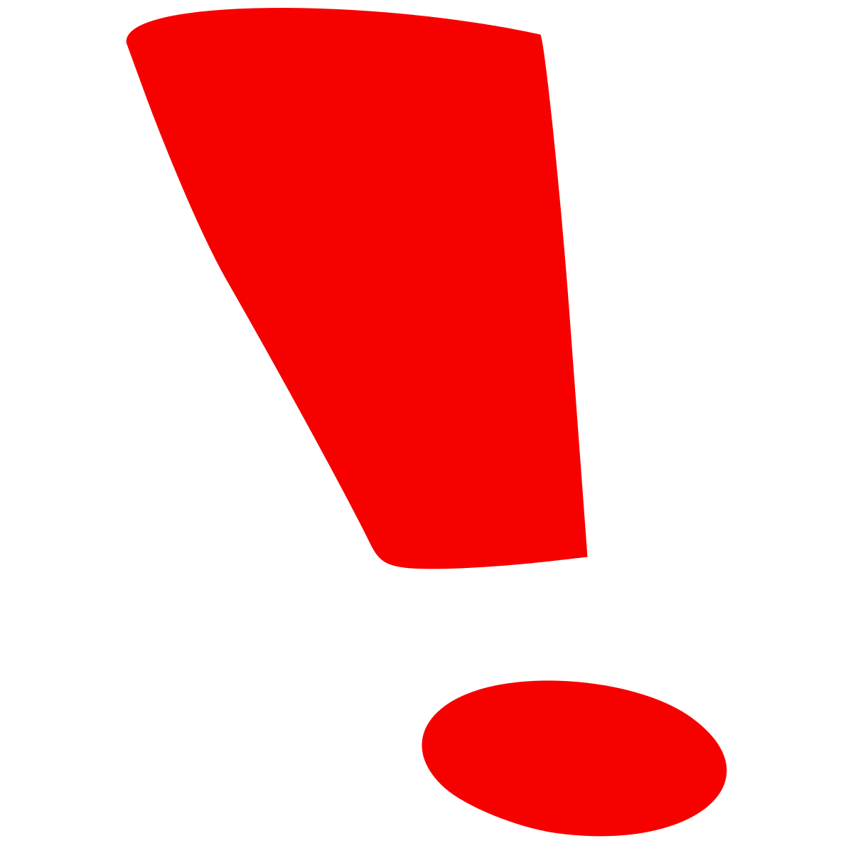 Red Exclamation Mark Png File (red, black)