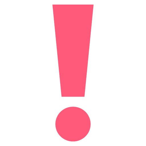 Red Exclamation Mark Png Transparent Picture (maroon, salmon, black)