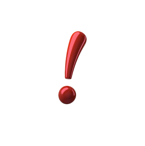 Red Exclamation Mark Transparent Images Png (white)