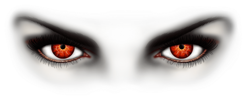 Red Eye No Background (black, white)