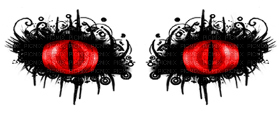 Red Eye Png Free Image (black, gray)