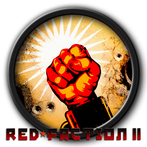 Red Faction Png Clipart (black, red, lavender, white)