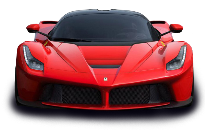 Red Ferrari Front View Png Photos (white, indigo, gray, black)