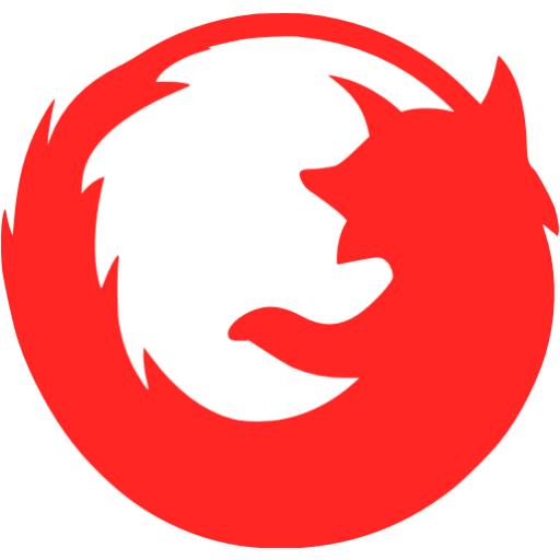 Red Firefox Browser Transparent Png (maroon, red, black)