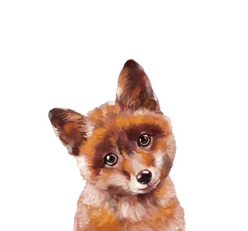 Red Fox Png Image (salmon, black, maroon)