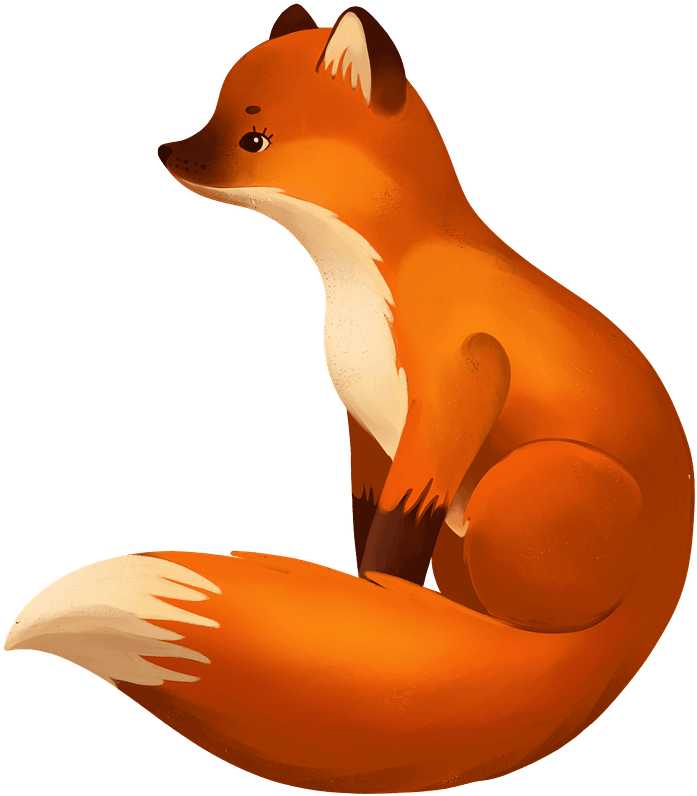 Red Fox Png Isolated File (chocolate, orange, black, maroon)