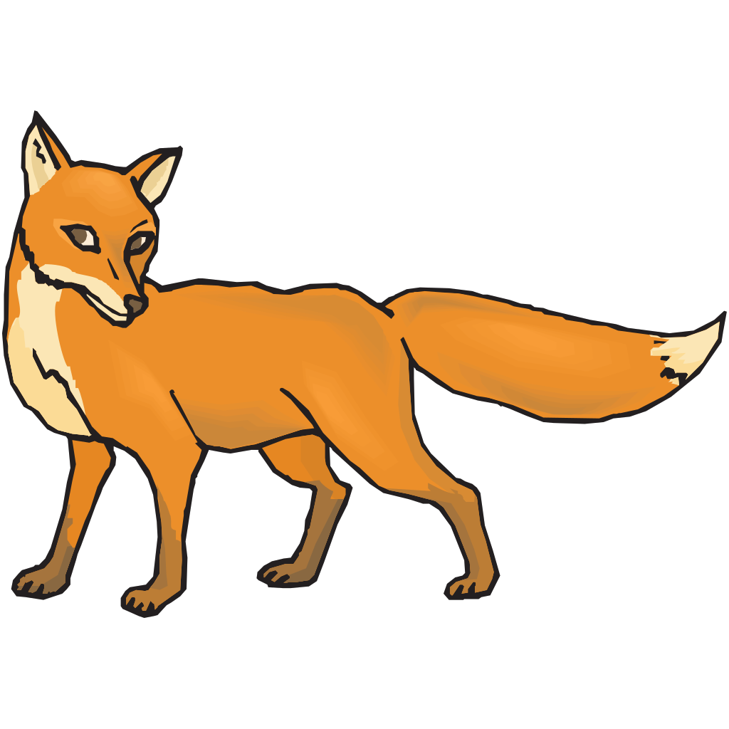 Red Fox Png Picture (chocolate, orange, black)